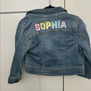 Sophia Personalized Denim Jacket for Kids